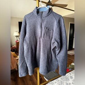 Woolrich Men's Blue Zip-Up Sweater